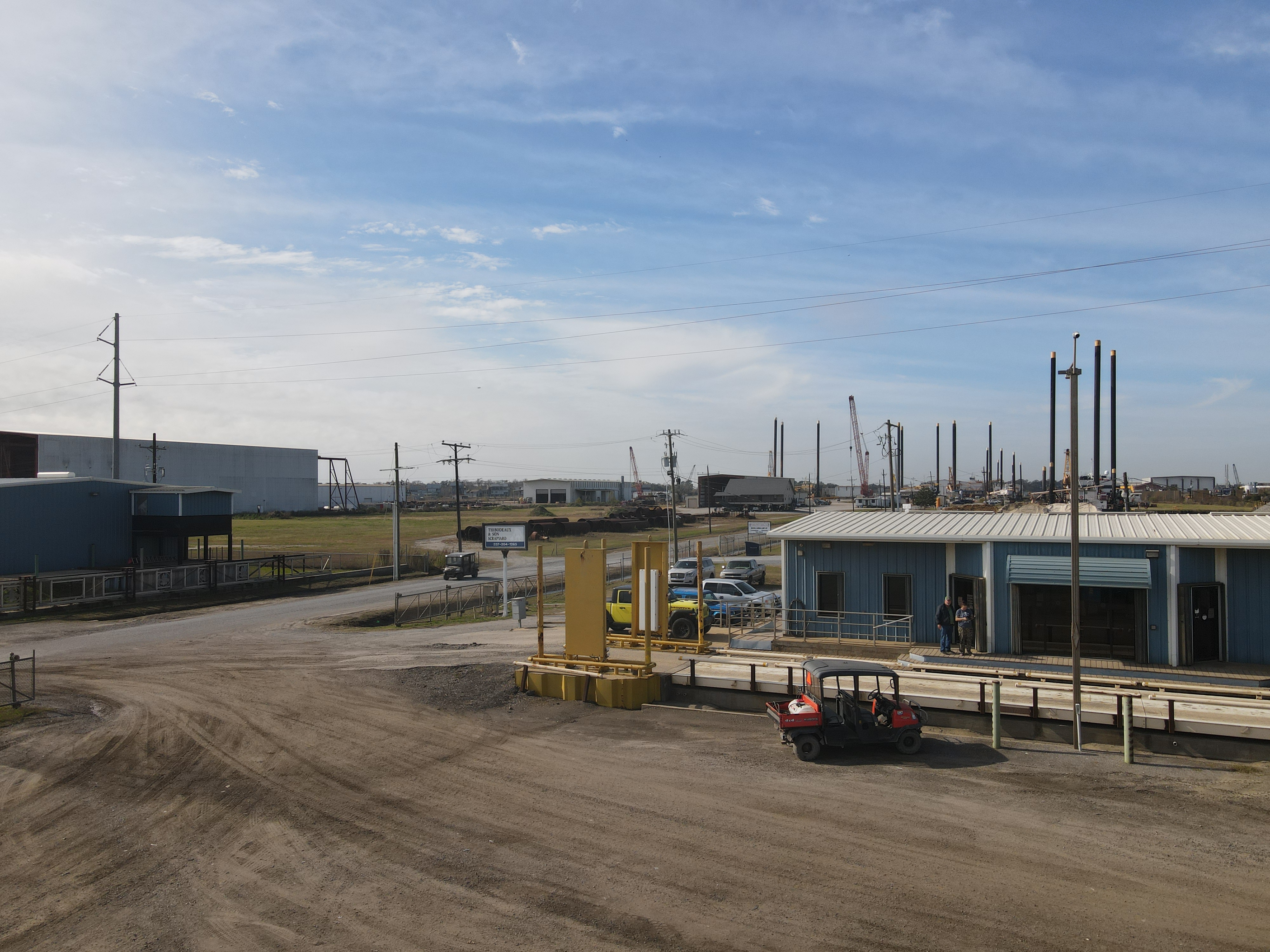 Industrial scrap yard